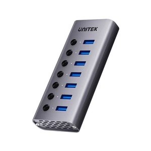 image (8) Unitek 7 in 1 Individual USB Hub